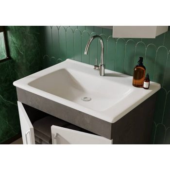 Dolap Uyumlu Seramik Lavabo - Banyo Star 65cm - Karen - Beyaz