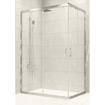 Duşakabin Kare Kabin Parlak Profil Temperli 5mm Şeffaf Cam 100-100cm H:190cm