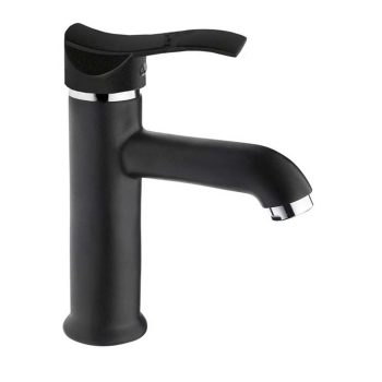 MİX LAVABO BATARYA WAVE (KROM-SİYAH)