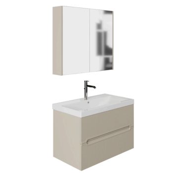 Banyo Dolabı Lavabolu 2’li Set – Siena – 80cm – Mebran – Alman Kaşmir