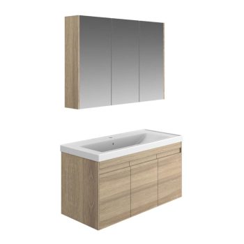 Banyo Dolabı Lavabolu 2’li Set – Lusia – 100cm – Mebran – Sonoma