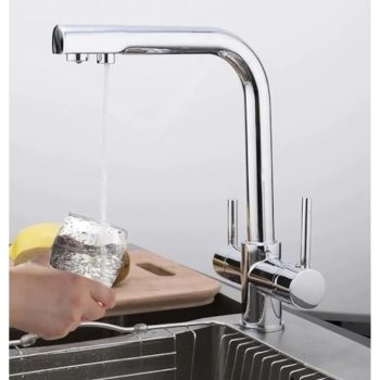 Arıtmalı Mutfak Bataryası – 3 Yollu – Prinç Gövde – Krom Kaplama